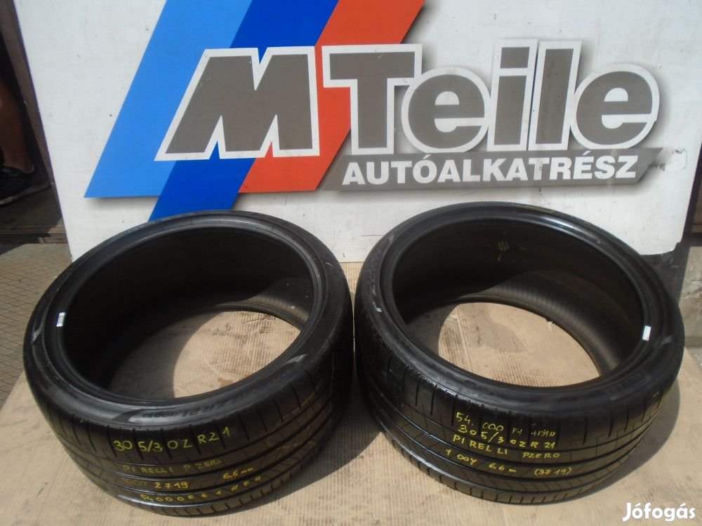 [GYÁRI BONTOTT] PIRELLI PZERO | 100Y | 305/30ZR21 | 2719 | 6,6mm
